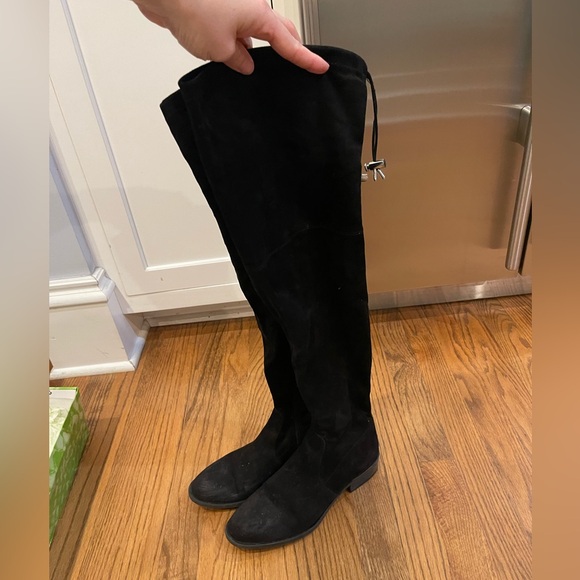 Sam Edelman Paloma Black Suede Over the Knee Boots Size 8 - Picture 12 of 16